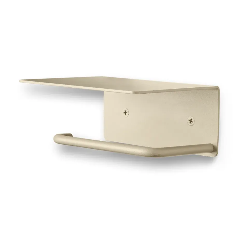 Outlet Ferm Living Portarrollos para papel higiénico Dora con estante, Cashmere Beige