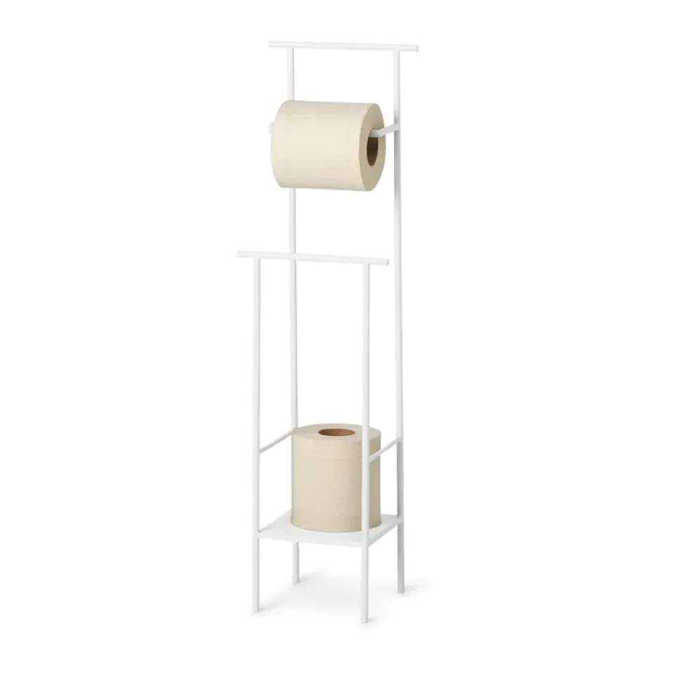 Clearance Ferm Living Portarrollos para papel higiénico Dora, White Blanco