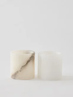 Online Tell Me More Portavelas Alabaster, Blanco-beige, M 14 cm BlancoBeige