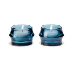 Hot Holmegaard Portavelas Arc 5 cm 2-pack, oscuro Azul