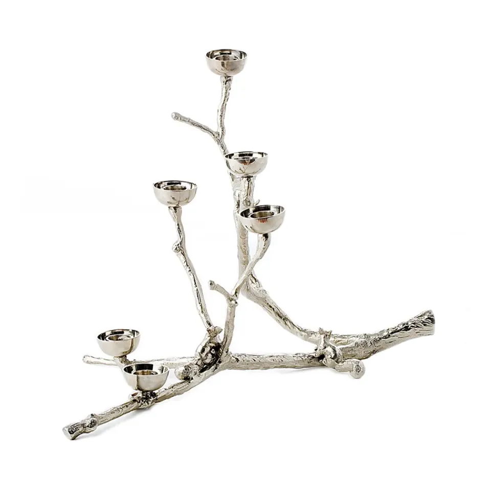 Hot POLSPOTTEN Portavelas ardilla Twiggy 30 cm, Plateado