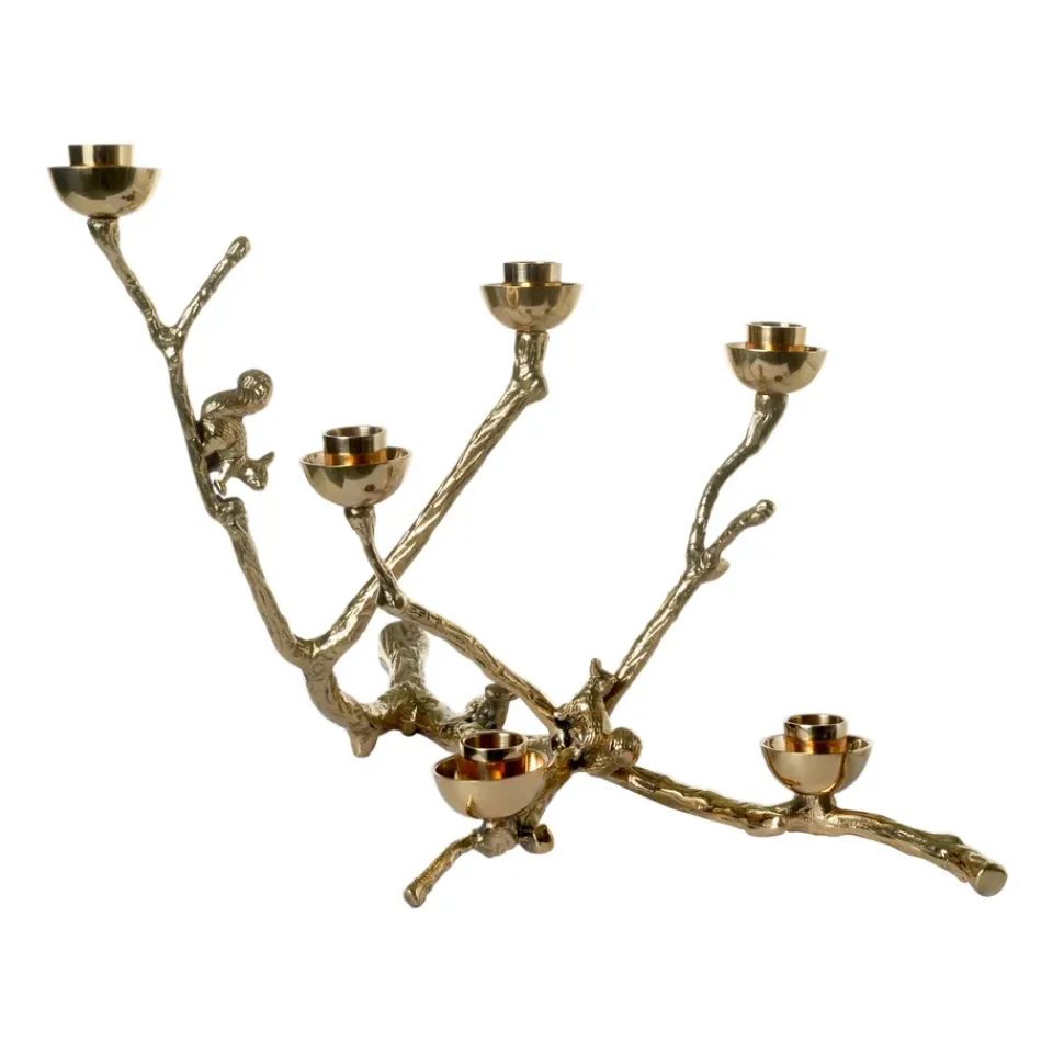 Best POLSPOTTEN Portavelas ardilla Twiggy 30 cm, Dorado Color dorado