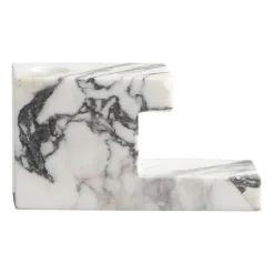 Online 101 Copenhagen Portavelas bajo Brick 7,5x14 cm, Calacatta Blanco