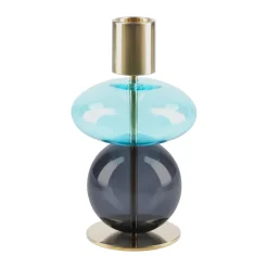 Discount Holmegaard Portavelas Bubble 14 cm, Azul-smoke AzulGris