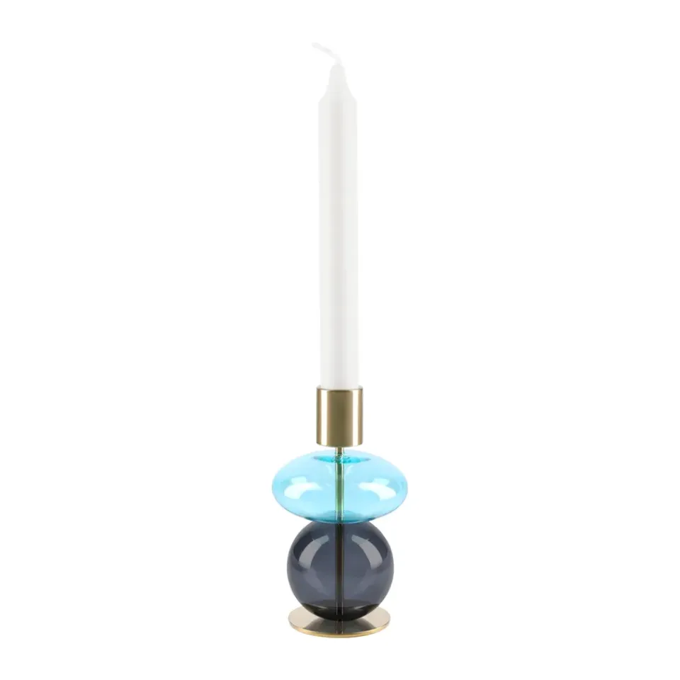 Discount Holmegaard Portavelas Bubble 14 cm, Azul-smoke AzulGris