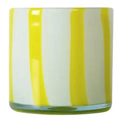 Byon Portavelas Calore XS Ø10 cm, Yellow-white AmarilloBlanco