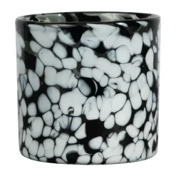 Outlet Byon Portavelas Calore XS Ø10 cm, Black-white Negro