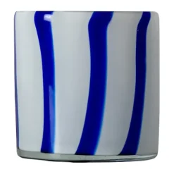 Clearance Byon Portavelas Calore XS Ø10 cm, Blue-white AzulBlanco