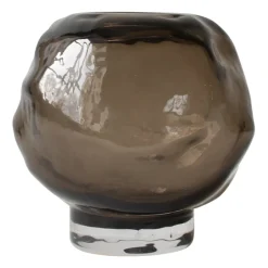 Discount DBKD Portavelas con pie Bunch mini Ø12 cm, Brown Marrón