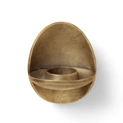 Discount Ferm Living Portavelas de pared Agapé, Brass finish Color dorado