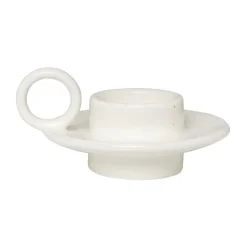 Outlet ERNST Portavelas Ø11,5 cm, Vainilla Blanco
