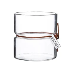 Outlet ERNST Portavelas H8,5 cm Ø8 cm, Transparente