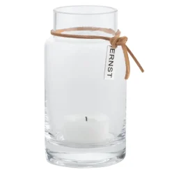 Clearance ERNST Portavelas H12 cm Ø5 cm, Transparente