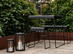 Outlet Zone Denmark Portavelas Firefly Lanterna 35 cm, Black Negro