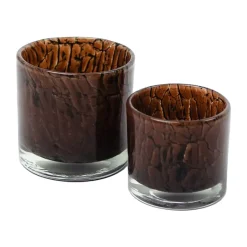 Outlet Olsson & Jensen Portavelas Fuji Ø8 cm, oscuro Marrón