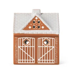 Discount Kähler Portavelas Gingerbread casa, Christmas barn 11,5 cm Marrón