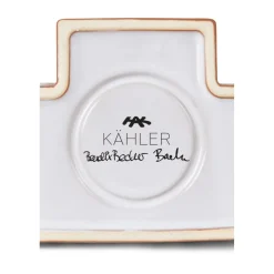 Kähler Portavelas Gingerbread grande 17 cm, Marrón