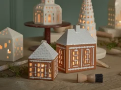 New Kähler Portavelas Gingerbread medium 15 cm, Marrón