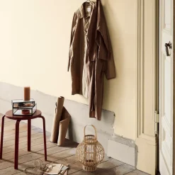 New Broste Copenhagen Portavelas Globus, 30,5 cm Beige
