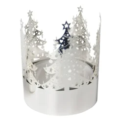 Online Pluto Design Portavelas Gran mediano, Silver Plateado