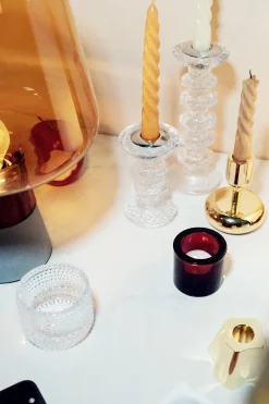 Iittala Portavelas Kastehelmi 64 mm, Transparente