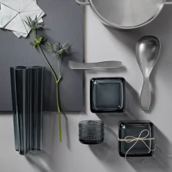 Clearance Iittala Portavelas Kastehelmi 64 mm, Gris