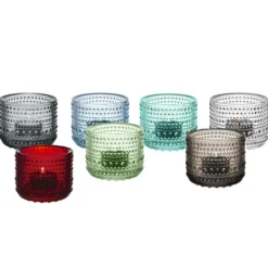 Clearance Iittala Portavelas Kastehelmi 64 mm, Gris