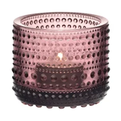 New Iittala Portavelas Kastehelmi 64 mm, Brezo Púrpura