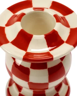 Serax Portavelas Les Objets Mouleversants N°2, Red-white Rojo