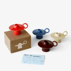 Sale &Tradition Portavelas Momento JH39, Poppy Red Rojo