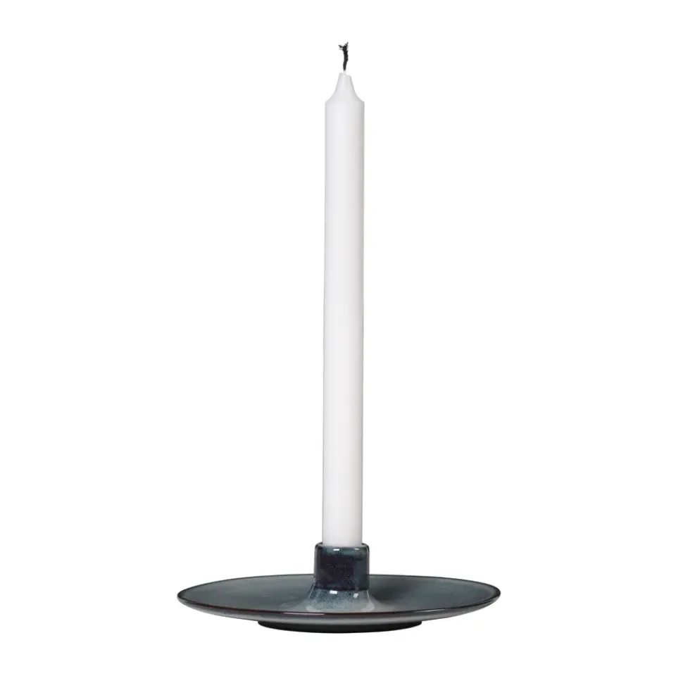Sale Broste Copenhagen Portavelas Nordic Sea, Ø18 cm Azul
