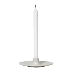 Discount Broste Copenhagen Portavelas Nordic Vanilla, Ø18 cm Blanco