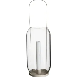 Outlet ERNST Portavelas para vela alargada 40 cm , Beige