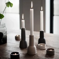 Best ERNST Portavelas para vela pequeña , oscuro Gris