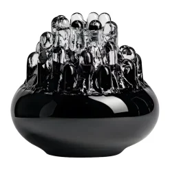 Discount Kosta Boda Portavelas Polar 200 mm, Negro