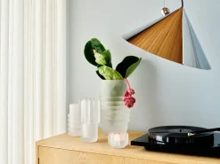 Online Tom Dixon Portavelas Press vertical, esmerilado Transparente