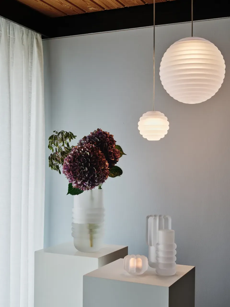 Online Tom Dixon Portavelas Press vertical, esmerilado Transparente
