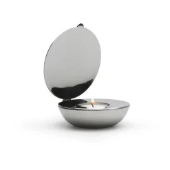 New Design House Stockholm Portavelas Shell, níquel Plateado