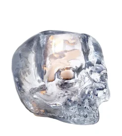 Discount Kosta Boda Portavelas Skull 8,5 cm, Transparente