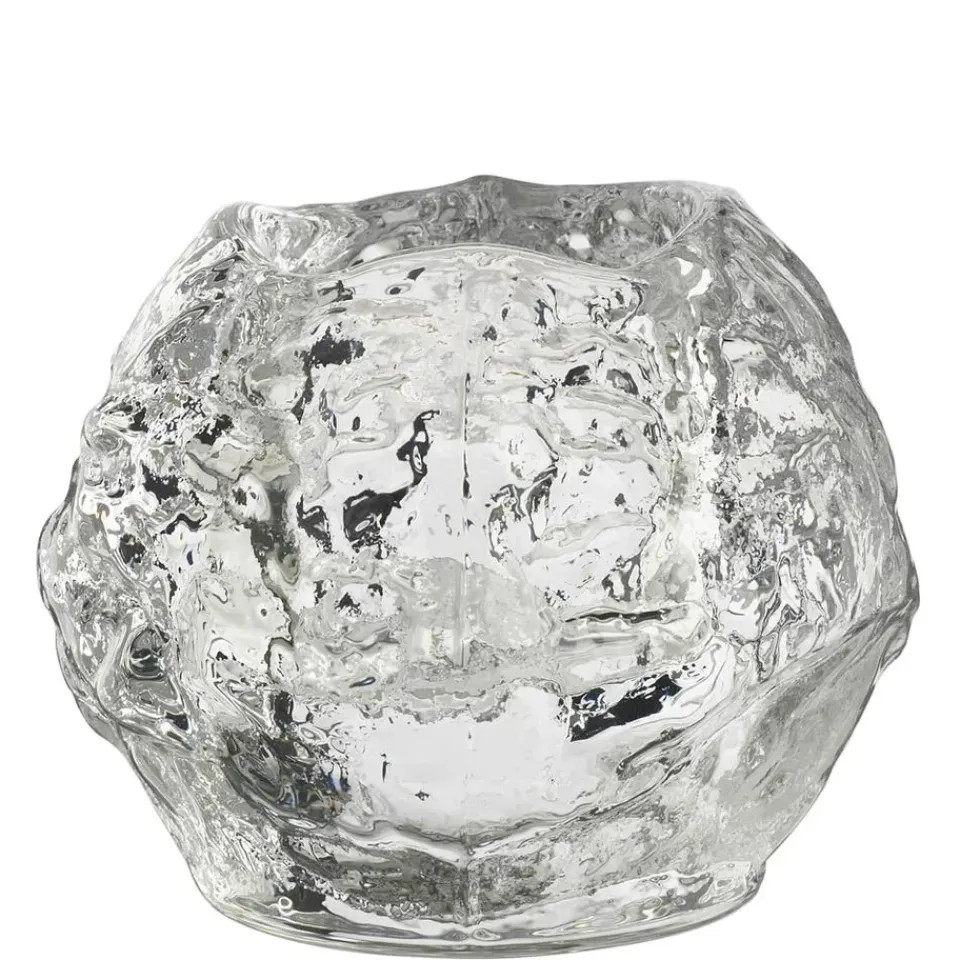 Discount Kosta Boda Portavelas Snowball, grande Transparente