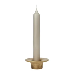 Hot Ferm Living Portavelas Soothe Ø8 cm, Brass Finish Color dorado