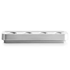 Discount Born In Sweden Portavelas Stumpastaken alargado pulido, 8,5x29,5 cm Plateado