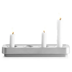 Discount Born In Sweden Portavelas Stumpastaken alargado pulido, 8,5x29,5 cm Plateado