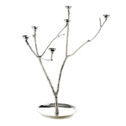 Hot POLSPOTTEN Portavelas Twiggy L 65 cm, Plateado