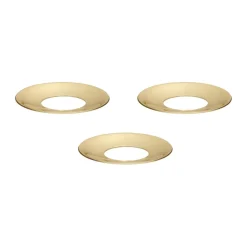 Online STOFF Protectores de vela Nagel 3-pack, Latón cepillado Color dorado