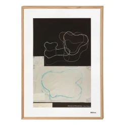 Clearance Iittala Póster Aalto art Sketch black, 50 x 70 cm Negro