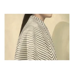 Outlet Paper Collective Póster Black Stripes, 50x70 cm Blanco