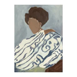 Online Paper Collective Póster Blue Curls, 50x70 cm Azul