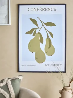 Bloomingville Póster con marco Poire 52x72 cm, Poire-black pine Negro