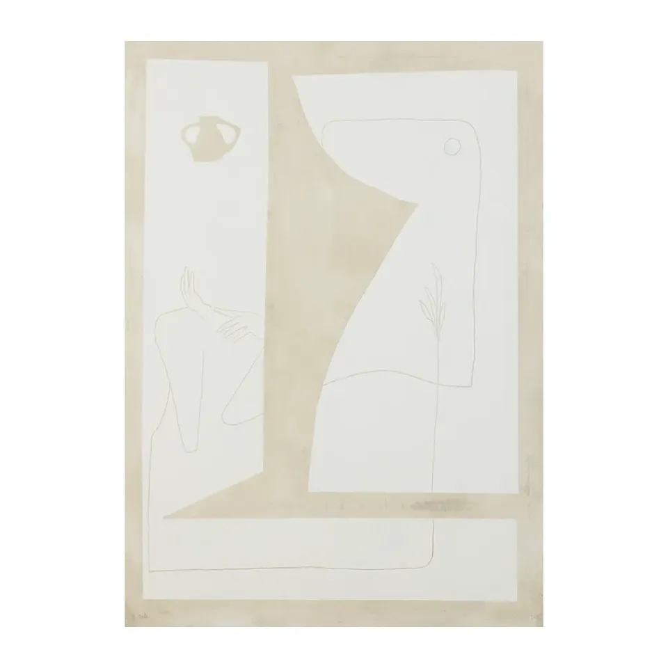 New Paper Collective Póster Consume, 30x40 cm BlancoBeige